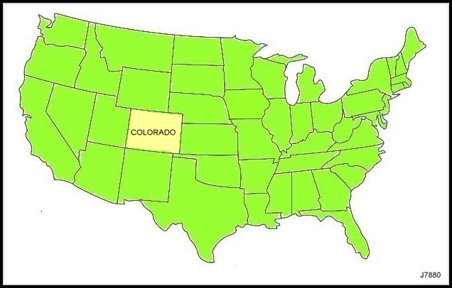 A map of the united states of america with a yellow state

Description automatically generated with medium confidence